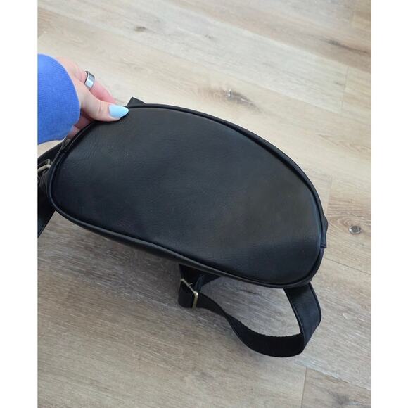 Joy Susan Colette Black Vegan Faux Leather Large Backpack Purse Basic Minimalist main image 2